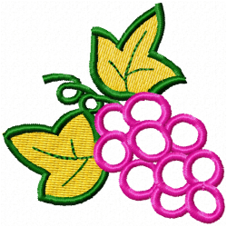 Grapes Embroidery Design 11 Grapes Embroidery Design 11
